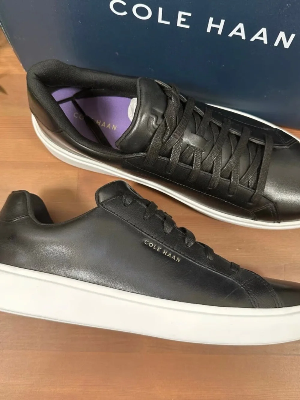 New Cole Haan Women's Grand Crosscourt Daily Low Top Casual Sneakers Shoes Black - Picture 6 of 13